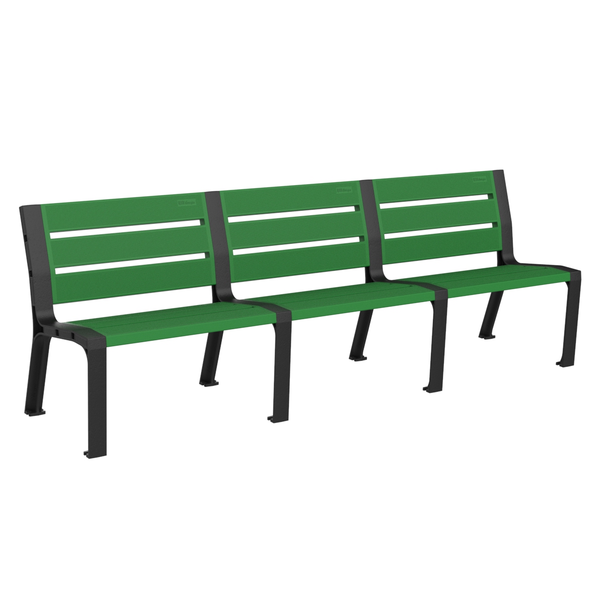 Banco tres plazas sin apoyabrazos