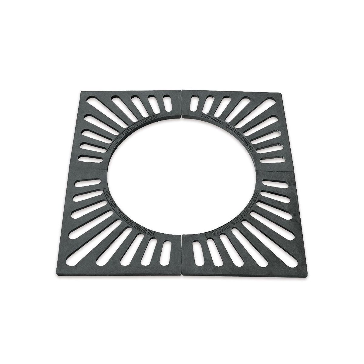 Alcorque en fundición de 1200×1200 mm.