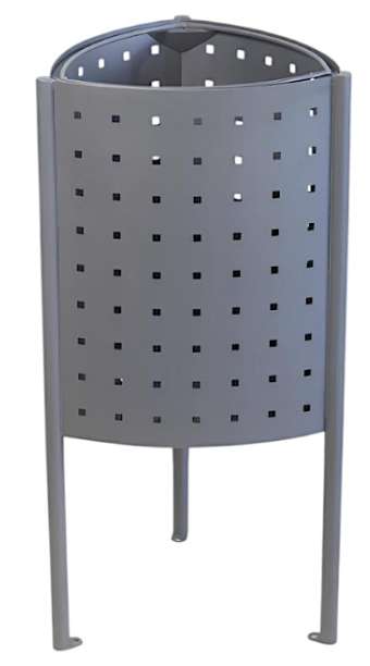 Papelera Moderna Acero Galvanizado