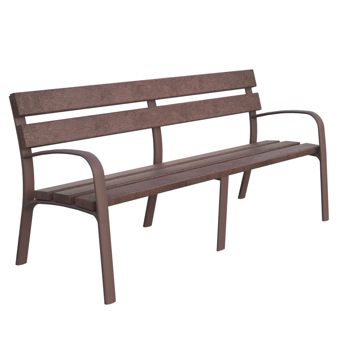 Banco EcoCity con 5 listones