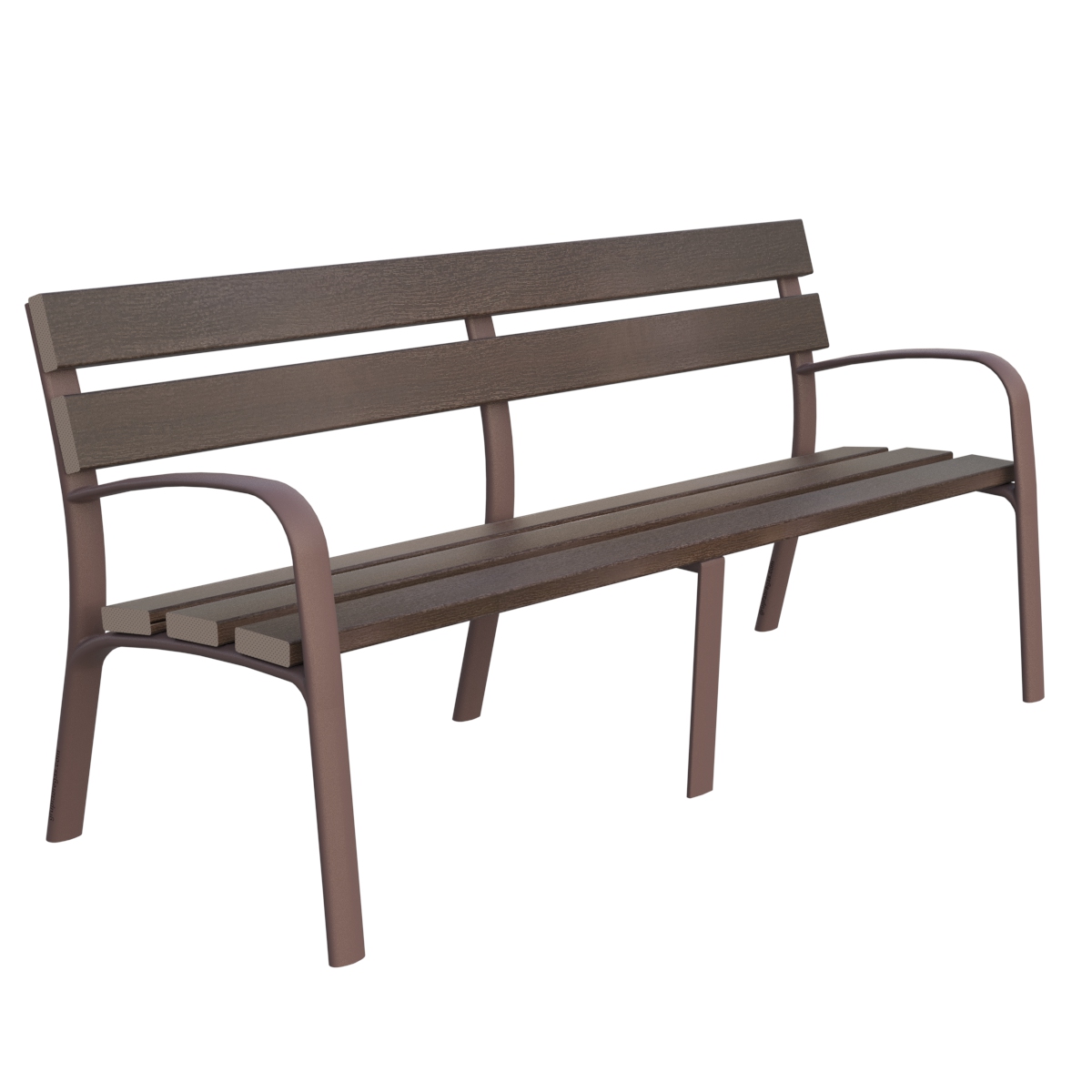 Banco EcoCity con 5 listones WPC