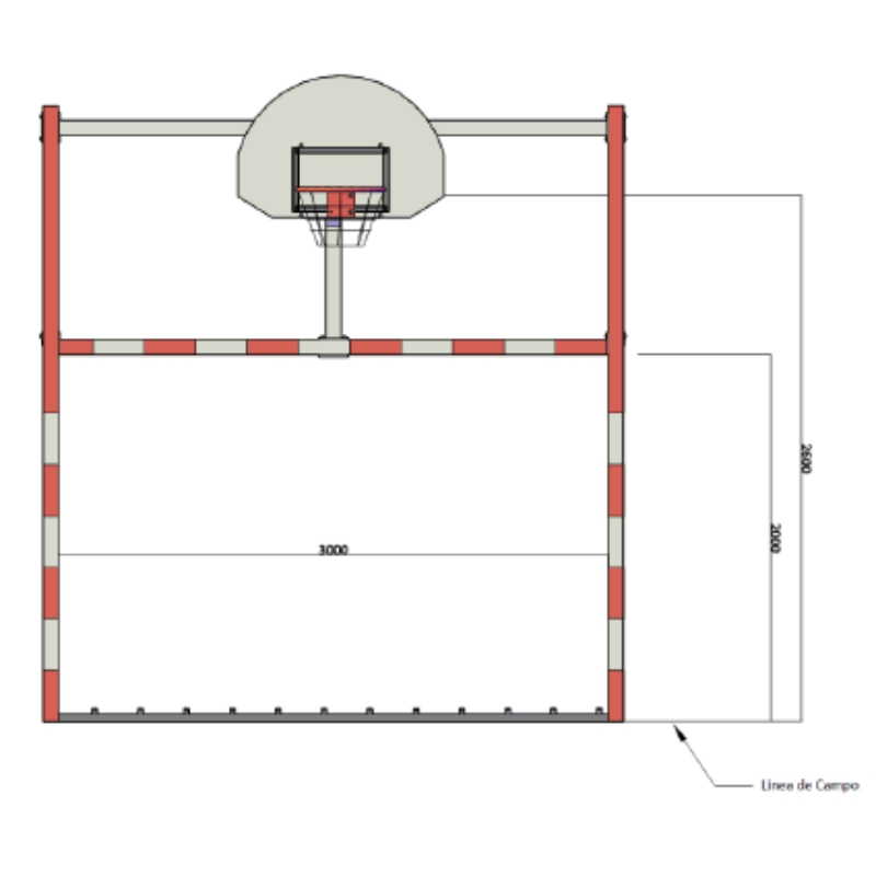 PORTERÍA DE BALONMANO – MINI-BASKET