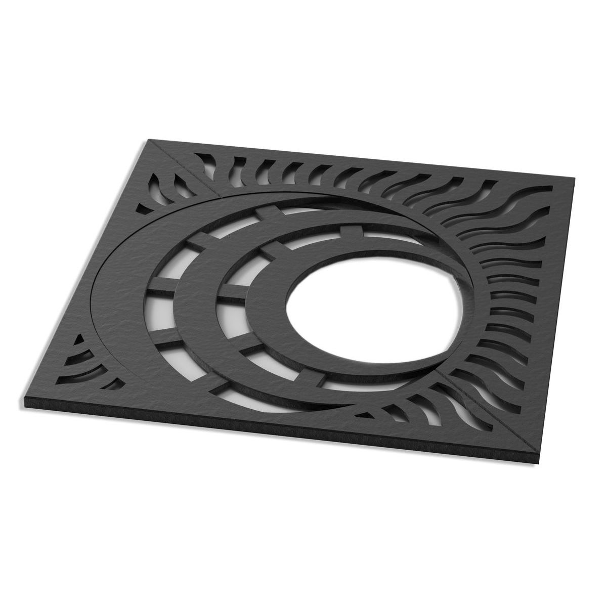 Alcorque escentric en fundicion