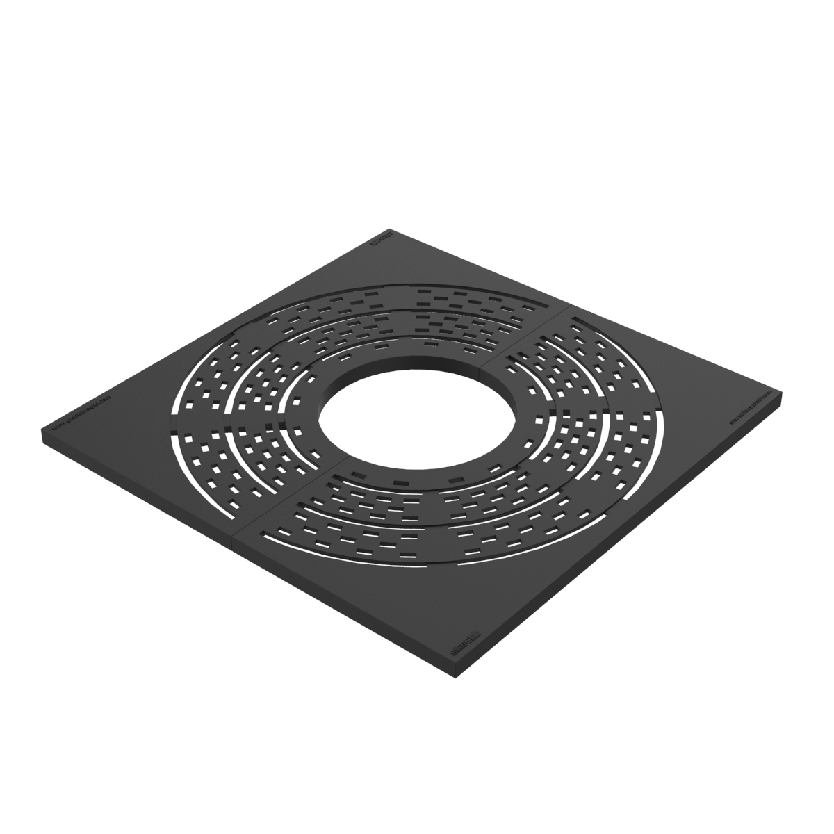 Alcorque cuadrado en fundicion tipo Niu