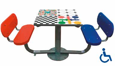 Mesa Exterior Tres En Raya Adadptada
