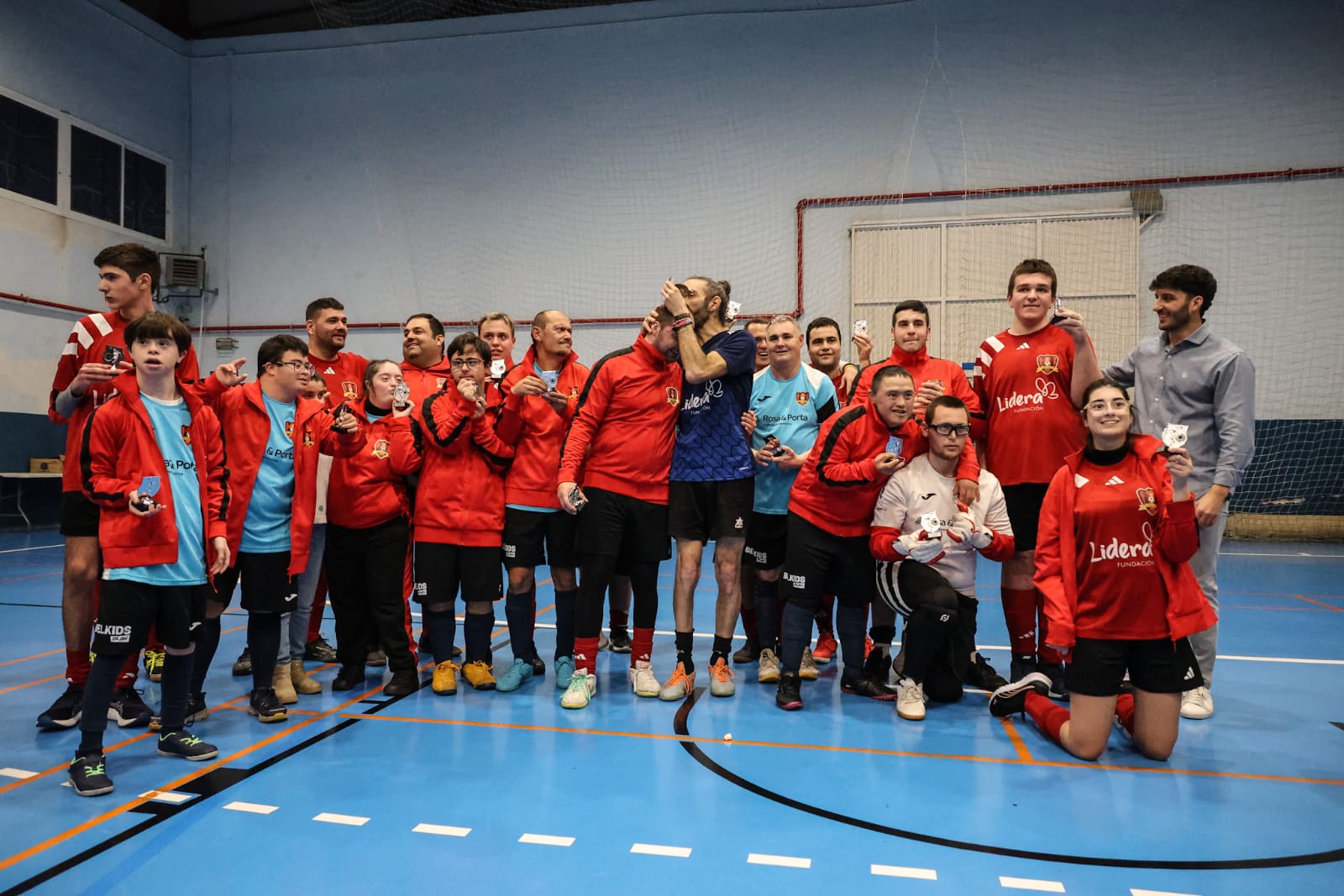 Partido benefico inclusivo padrinos Rafa Guerrero Y Tomas Roncero (2)